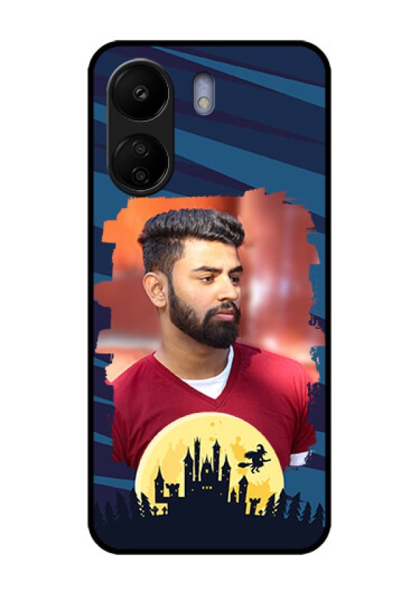 Xiaomi Redmi 13C 4G Custom Glass Phone Case - Halloween Witch Design