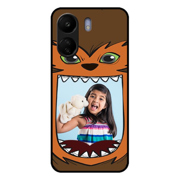 Xiaomi Redmi 13C 4G Custom Glass Phone Case - Owl Monster Back Case Design Xiaomi Redmi 13C 4G Custom Glass Phone Case - Owl Monster Back Case Design