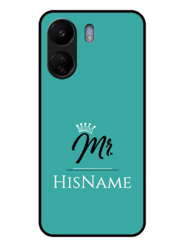 Custom Xiaomi Redmi 13C 4G Custom Glass Phone Case - Mr With Name Design