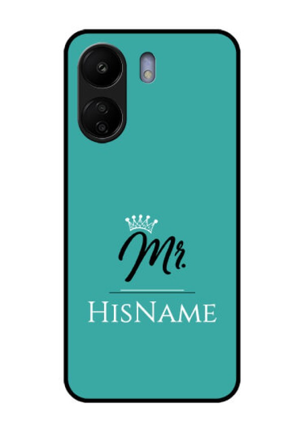 Xiaomi Redmi 13C 4G Custom Glass Phone Case - Mr With Name Design