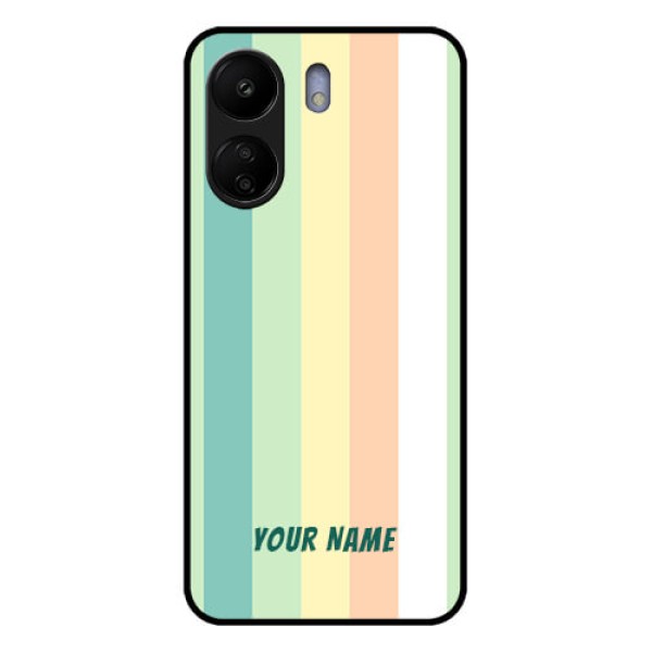 Xiaomi Redmi 13C 4G Custom Glass Phone Case - Multi - Colour Stripes Design Xiaomi Redmi 13C 4G Custom Glass Phone Case - Multi - Colour Stripes Design