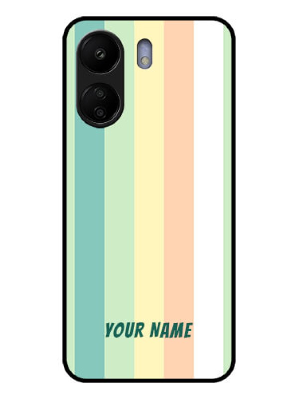 Custom Xiaomi Redmi 13C 4G Custom Glass Phone Case - Multi - Colour Stripes Design