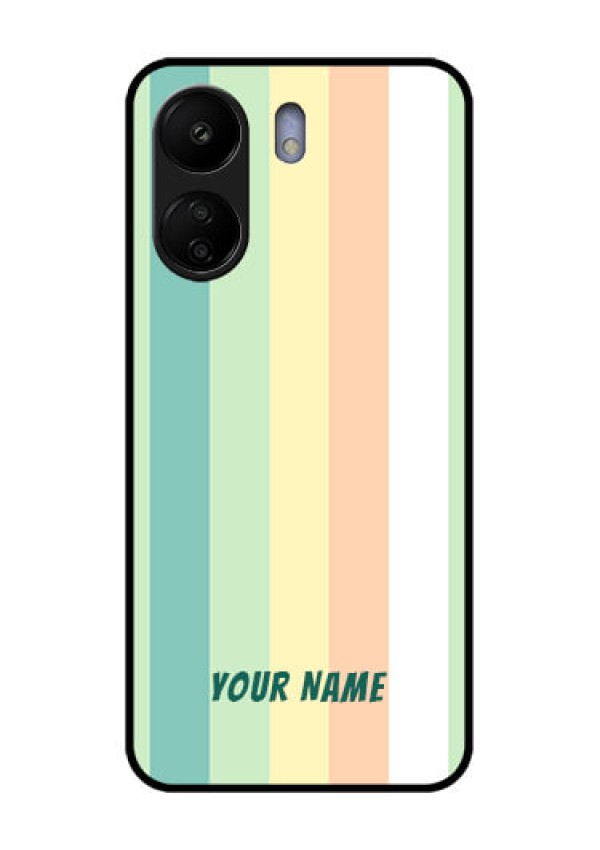 Xiaomi Redmi 13C 4G Custom Glass Phone Case - Multi - Colour Stripes Design