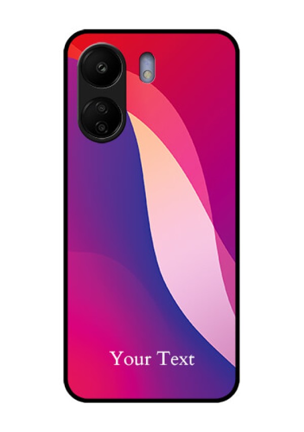 Xiaomi Redmi 13C 4G Custom Glass Phone Case - Digital Abstract Overlap Design