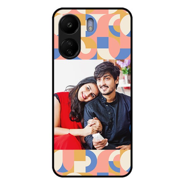 Xiaomi Redmi 13C 4G Custom Glass Phone Case - Semi - Circle Maze Pattern Design Xiaomi Redmi 13C 4G Custom Glass Phone Case - Semi - Circle Maze Pattern Design