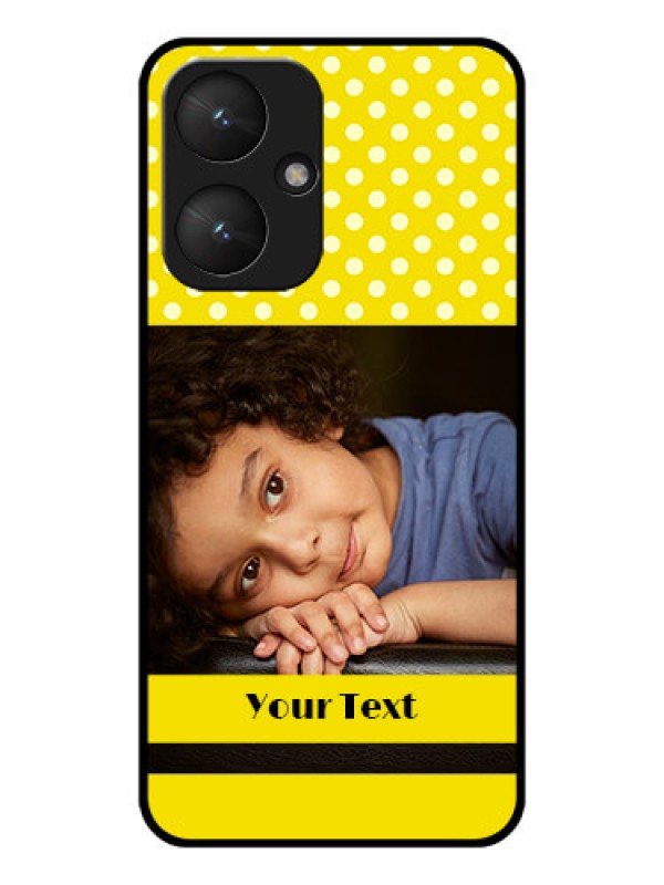 Custom Xiaomi Redmi 13C 5G Custom Glass Phone Case - Bright Yellow Case Design