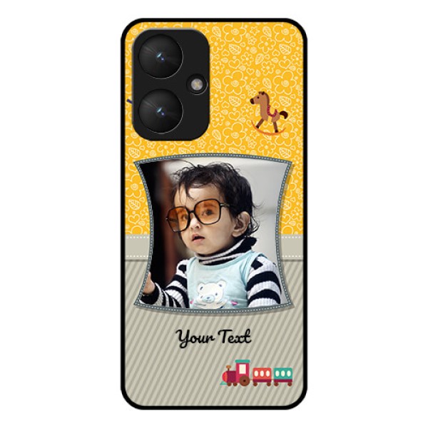 Xiaomi Redmi 13C 5G Custom Glass Phone Case - Baby Picture Upload Design Xiaomi Redmi 13C 5G Custom Glass Phone Case - Baby Picture Upload Design