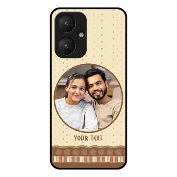 Xiaomi Redmi 13C 5G Custom Glass Phone Case - Brown Dotted Mobile Case Design Xiaomi Redmi 13C 5G Custom Glass Phone Case - Brown Dotted Mobile Case Design