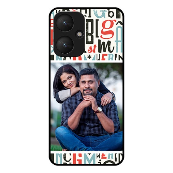 Xiaomi Redmi 13C 5G Custom Glass Phone Case - Alphabet Design