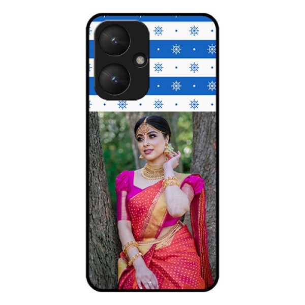 Xiaomi Redmi 13C 5G Custom Glass Phone Case - Snow Pattern Design Xiaomi Redmi 13C 5G Custom Glass Phone Case - Snow Pattern Design