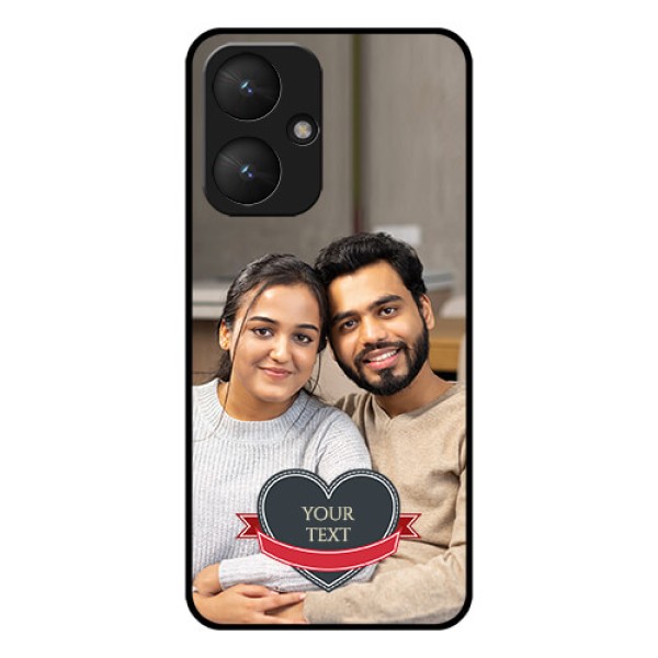Xiaomi Redmi 13C 5G Custom Glass Phone Case - Just Married Couple Design Xiaomi Redmi 13C 5G Custom Glass Phone Case - Just Married Couple Design