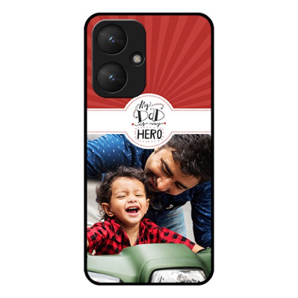 Xiaomi Redmi 13C 5G Custom Glass Phone Case - My Dad Hero Design
