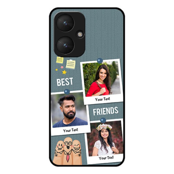 Xiaomi Redmi 13C 5G Custom Glass Phone Case - Sticky Frames And Friendship Design Xiaomi Redmi 13C 5G Custom Glass Phone Case - Sticky Frames And Friendship Design