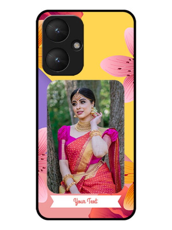 Custom Xiaomi Redmi 13C 5G Custom Glass Phone Case - 3 Image With Vintage Floral Design