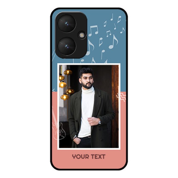 Xiaomi Redmi 13C 5G Custom Glass Phone Case - With Color Musical Note Design Xiaomi Redmi 13C 5G Custom Glass Phone Case - With Color Musical Note Design