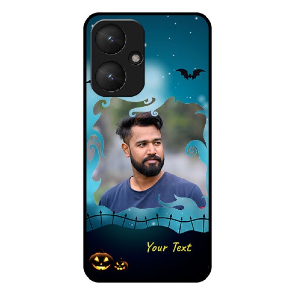 Xiaomi Redmi 13C 5G Custom Glass Phone Case - Halloween Frame Design