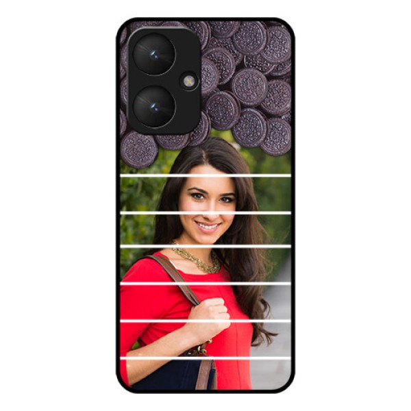 Xiaomi Redmi 13C 5G Custom Glass Phone Case - With Oreo Biscuit Design Xiaomi Redmi 13C 5G Custom Glass Phone Case - With Oreo Biscuit Design