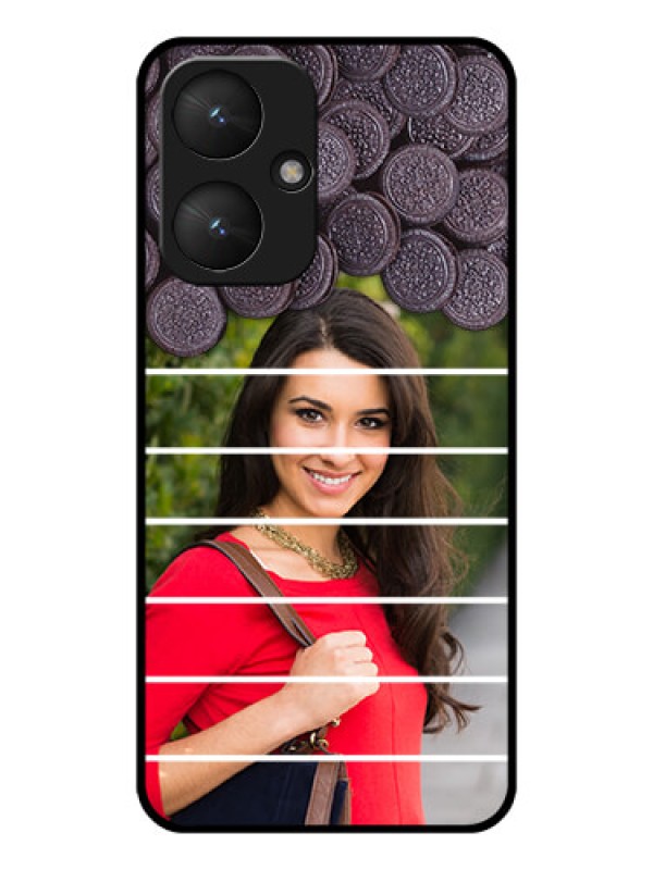 Custom Xiaomi Redmi 13C 5G Custom Glass Phone Case - With Oreo Biscuit Design