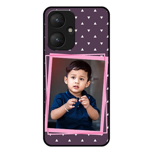 Xiaomi Redmi 13C 5G Custom Glass Phone Case - Triangle Pattern Dotted Design Xiaomi Redmi 13C 5G Custom Glass Phone Case - Triangle Pattern Dotted Design