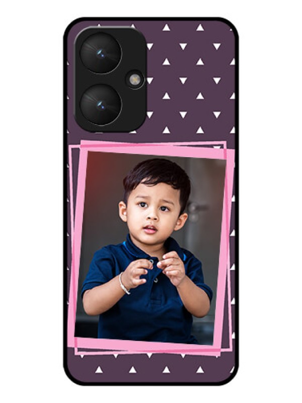 Custom Xiaomi Redmi 13C 5G Custom Glass Phone Case - Triangle Pattern Dotted Design