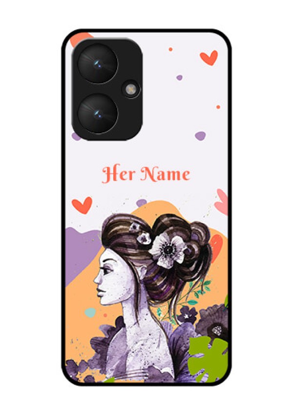 Xiaomi Redmi 13C 5G Custom Glass Phone Case - Woman And Nature Design