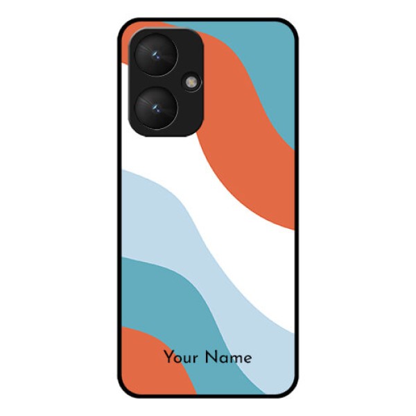 Xiaomi Redmi 13C 5G Custom Glass Phone Case - Coloured Waves Design Xiaomi Redmi 13C 5G Custom Glass Phone Case - Coloured Waves Design