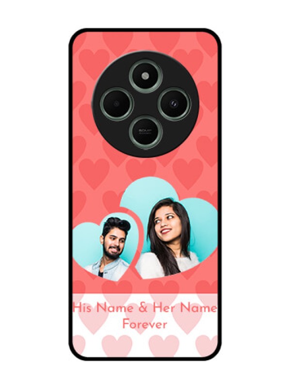 Custom Redmi 14c 5G Custom Glass Phone Case - Couple Pic Upload Design