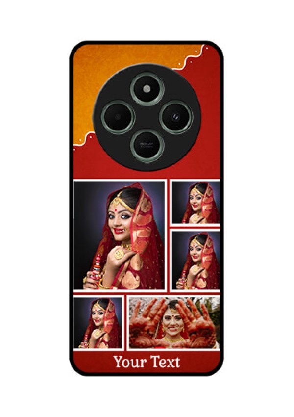 Redmi 14c 5G Custom Glass Phone Case - Wedding Pic Upload Design