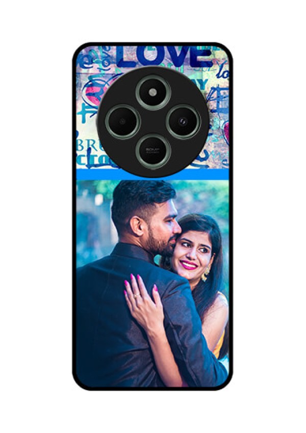 Redmi 14c 5G Custom Glass Phone Case - Colorful Love Design