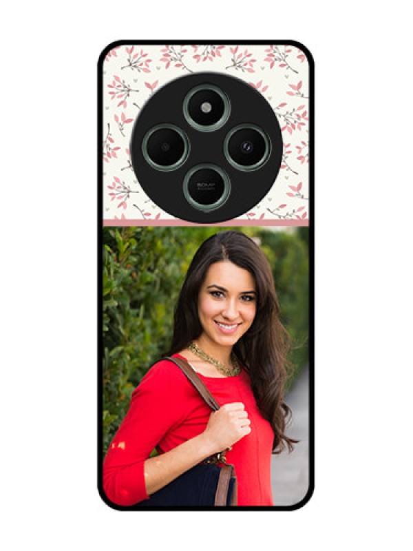 Custom Redmi 14c 5G Custom Glass Phone Case - Stunning Floral Design