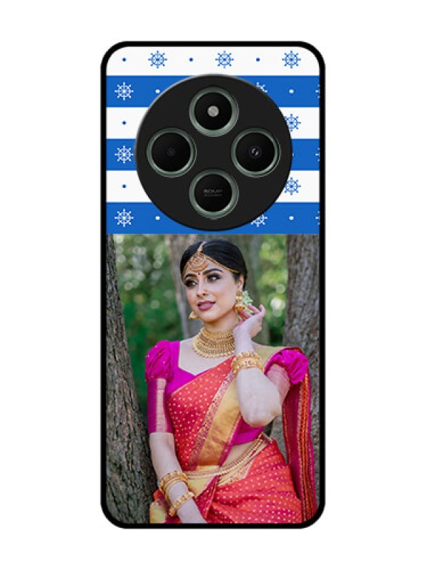 Custom Redmi 14c 5G Custom Glass Phone Case - Snow Pattern Design