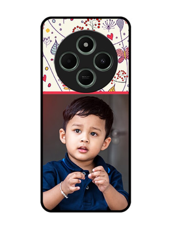 Custom Redmi 14c 5G Custom Glass Phone Case - Premium Floral Design