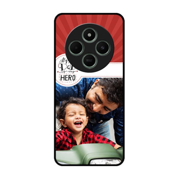 Redmi 14c 5G Custom Glass Phone Case - My Dad Hero Design