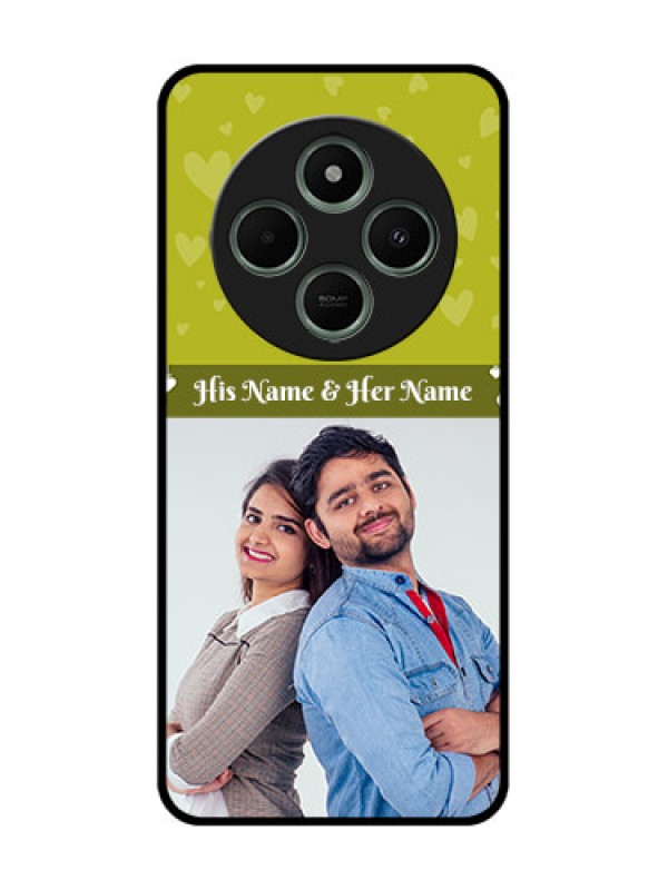 Custom Redmi 14c 5G Custom Glass Phone Case - You & Me Heart Design