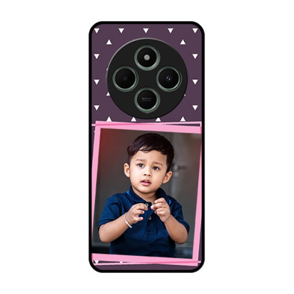 Redmi 14c 5G Custom Glass Phone Case - Triangle Pattern Dotted Design Redmi 14c 5G Custom Glass Phone Case - Triangle Pattern Dotted Design