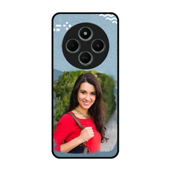 Redmi 14c 5G Custom Glass Phone Case - Grunge Line Art Design