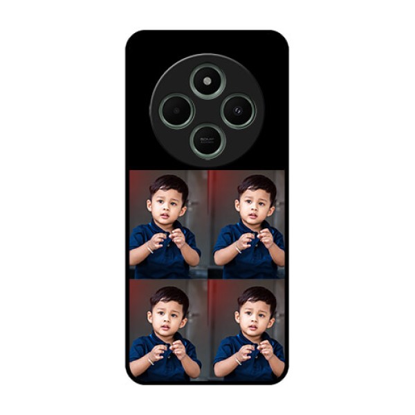 Redmi 14c 5G Custom Glass Phone Case - 4 Image Holder Design