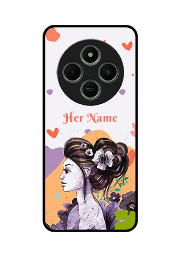 Redmi 14c 5G Custom Glass Phone Case - Woman And Nature Design
