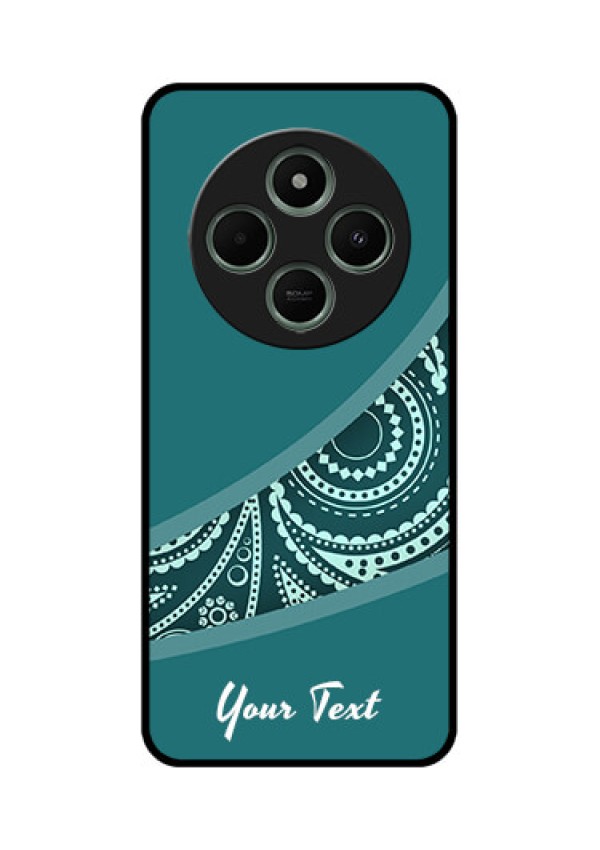 Redmi 14c 5G Custom Glass Phone Case - Semi Visible Floral Design