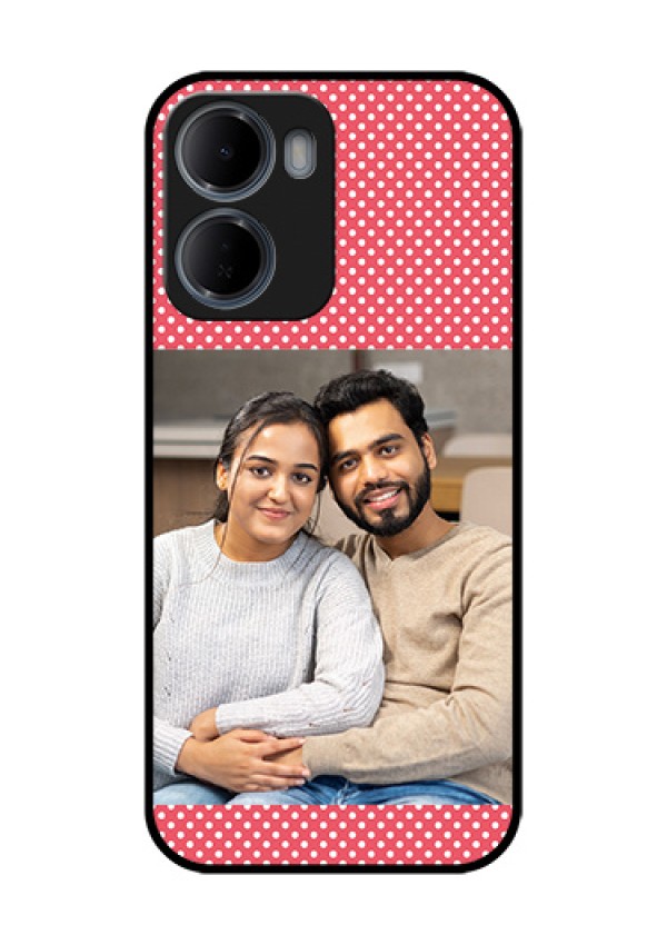 Xiaomi Redmi 15A 5G Custom Glass Phone Case - White Dotted Design