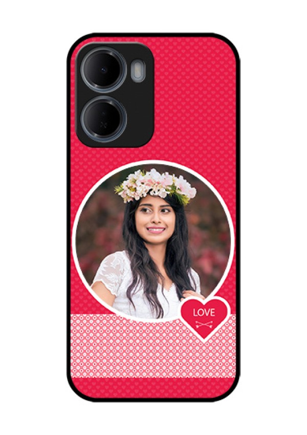 Xiaomi Redmi 15A 5G Custom Glass Phone Case - Pink Color Pattern Design