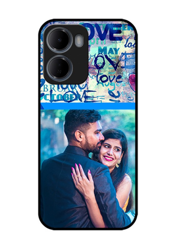 Xiaomi Redmi 15A 5G Custom Glass Phone Case - Colorful Love Design