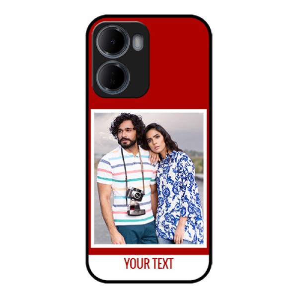 Xiaomi Redmi 15A 5G Custom Glass Phone Case - Red Color Design Xiaomi Redmi 15A 5G Custom Glass Phone Case - Red Color Design
