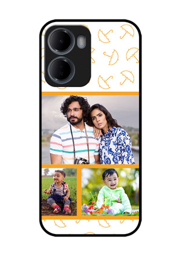 Xiaomi Redmi 15A 5G Custom Glass Phone Case - Yellow Pattern Design