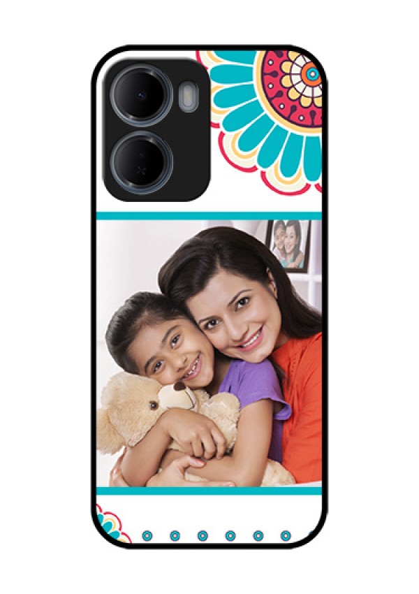 Xiaomi Redmi 15A 5G Custom Glass Phone Case - Flower Design