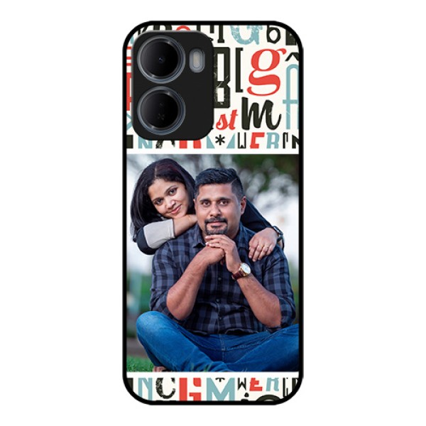 Xiaomi Redmi 15A 5G Custom Glass Phone Case - Alphabet Design