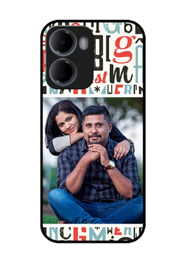 Xiaomi Redmi 15A 5G Custom Glass Phone Case - Alphabet Design