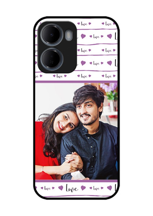 Xiaomi Redmi 15A 5G Custom Glass Phone Case - Couples Heart Design