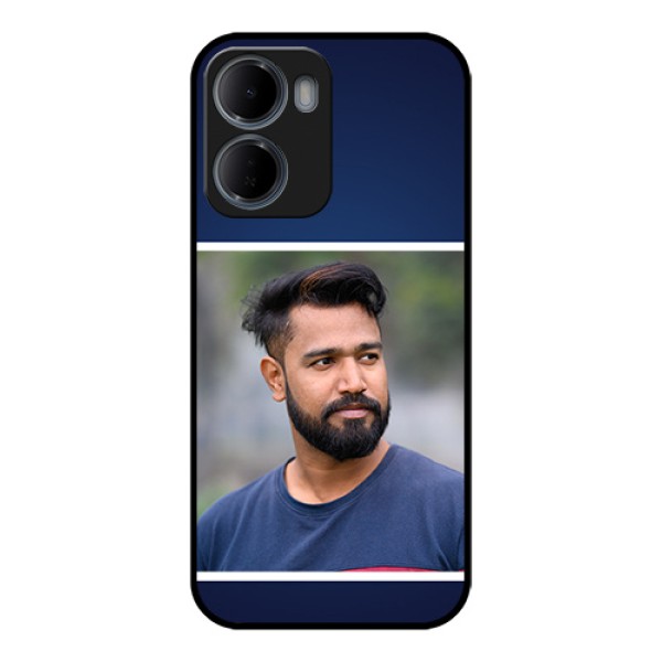 Xiaomi Redmi 15A 5G Custom Glass Phone Case - Simple Royal Blue Design Xiaomi Redmi 15A 5G Custom Glass Phone Case - Simple Royal Blue Design