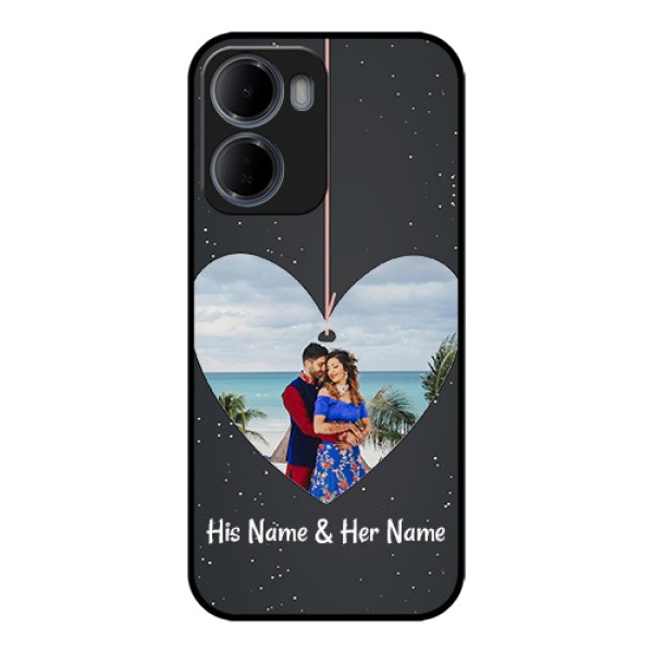 Xiaomi Redmi 15A 5G Custom Glass Phone Case - Hanging Heart Design